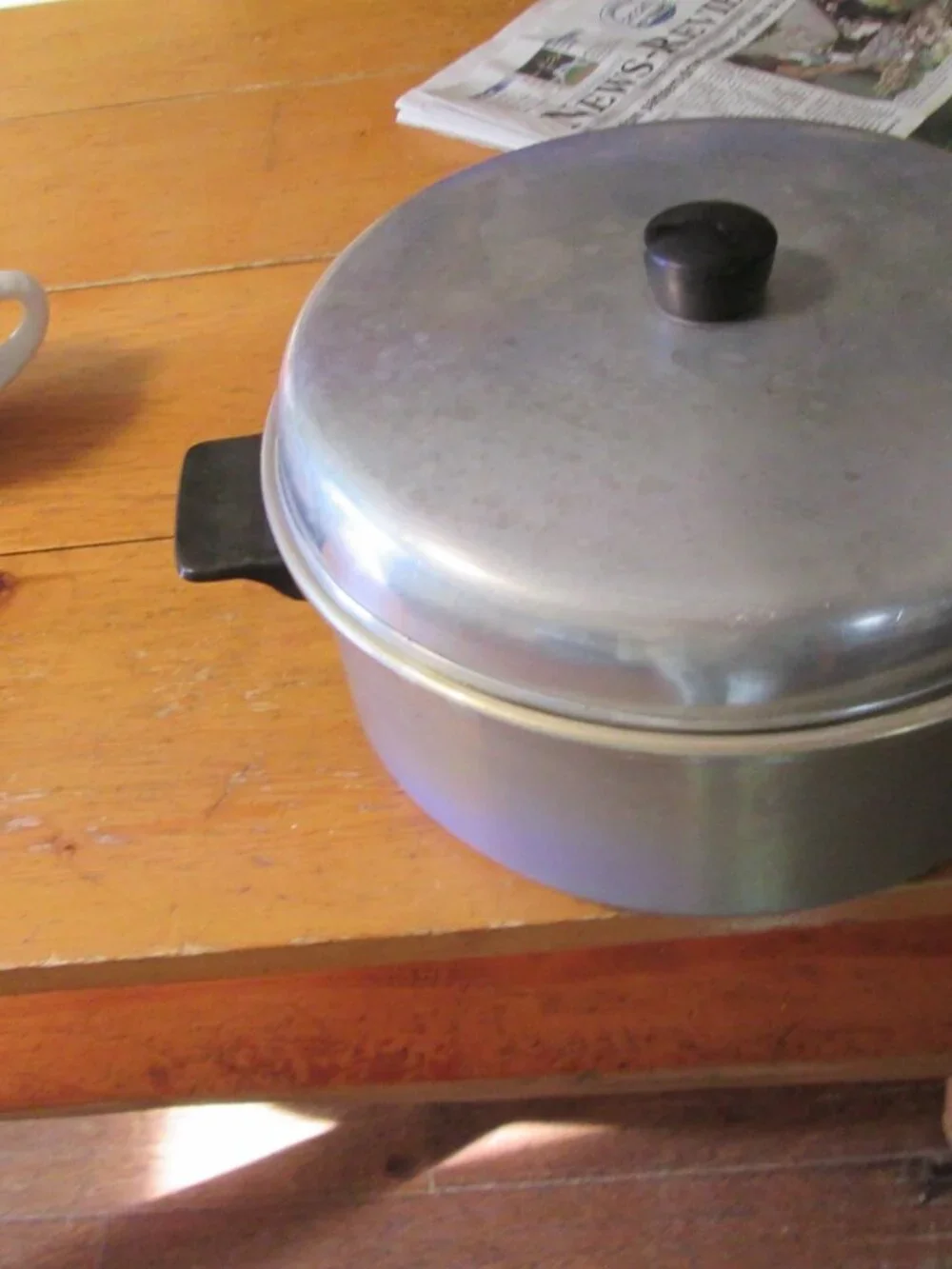 vtg Ecko dome lid stock pot dutch oven aluminum clean vintage 5 qt
